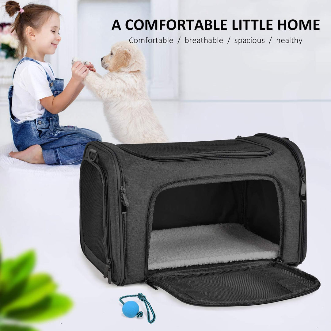 Pet Carrier Bag for Small to Medium Dogs and Cats Up to 15 lbs