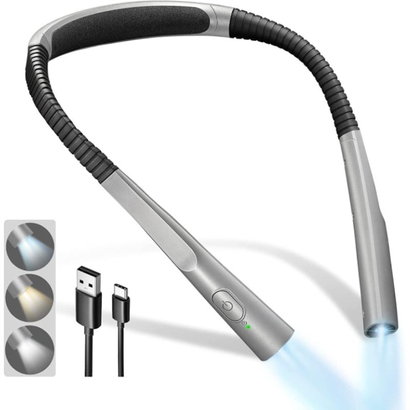 LED Neck Reading Lamp - Rechargeable Book Light with 6 Brightness Levels-Orizon Depot