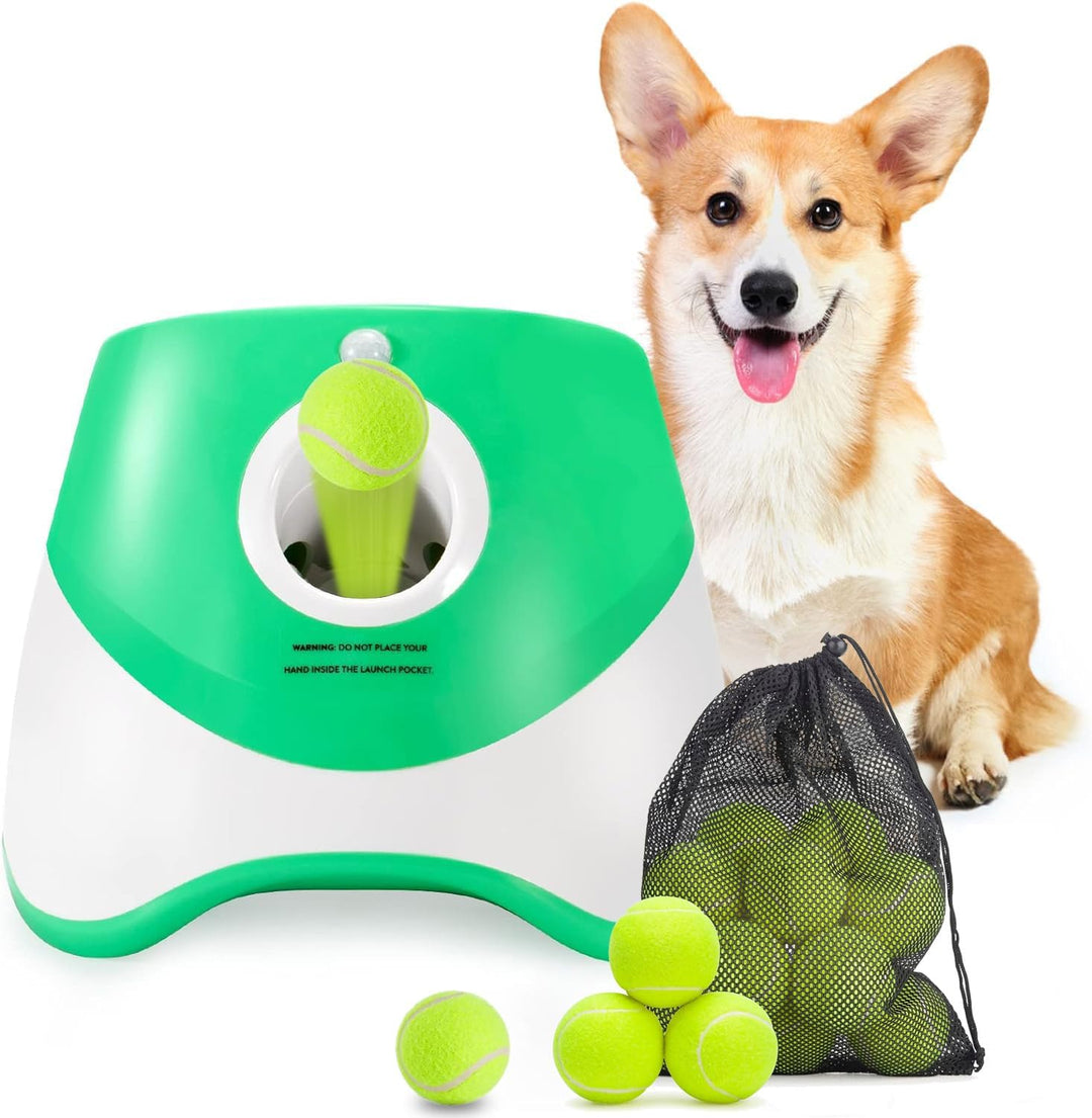 Automatic Dog Ball Launcher with Adjustable Distance Settings