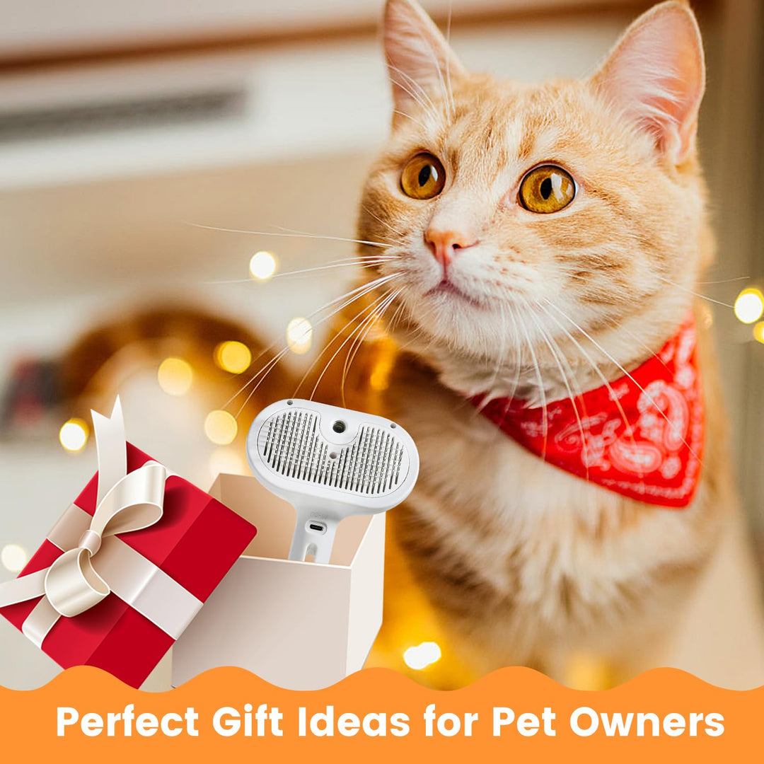 Pet Steam Brush for Cats and Dogs