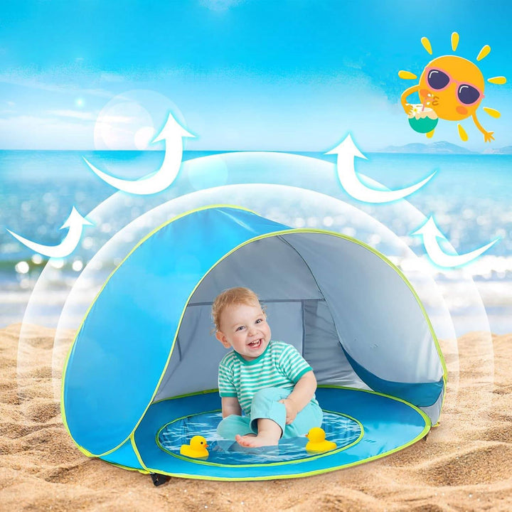 UV Protection Baby Beach Tent for Sun Safety and Shade