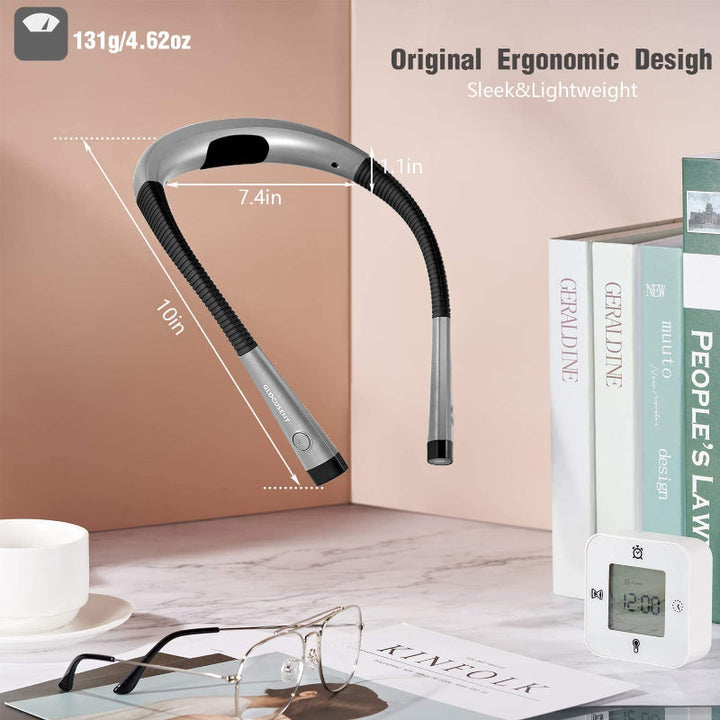 LED Neck Reading Lamp - Rechargeable Book Light with 6 Brightness Levels-Orizon Depot