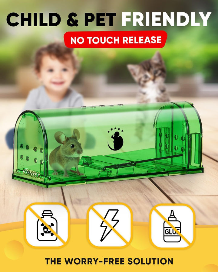 4-Pack Rodent Traps for Effective Pest Control