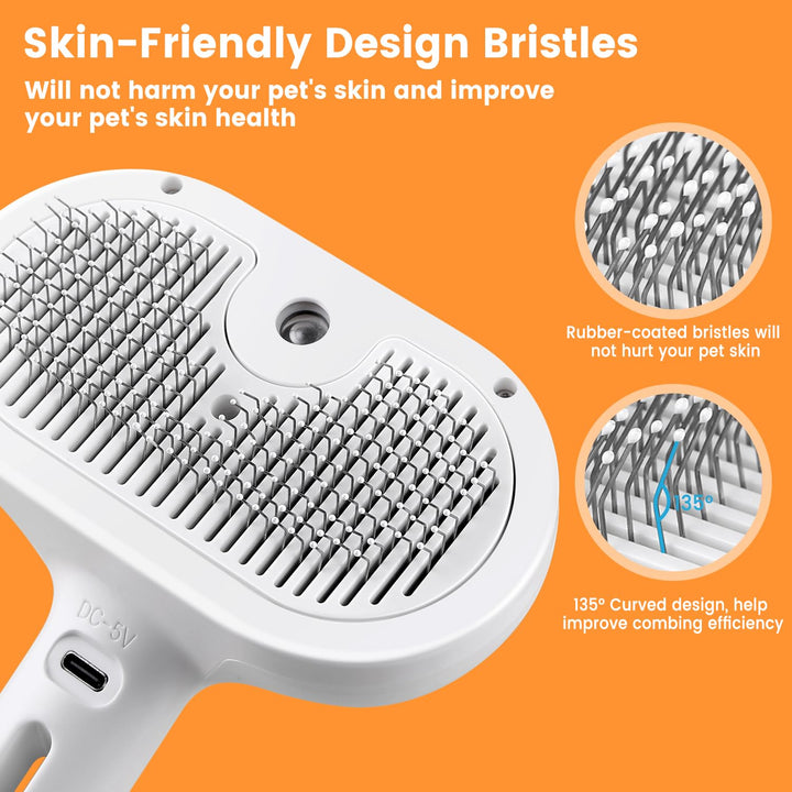 Pet Steam Brush for Cats and Dogs