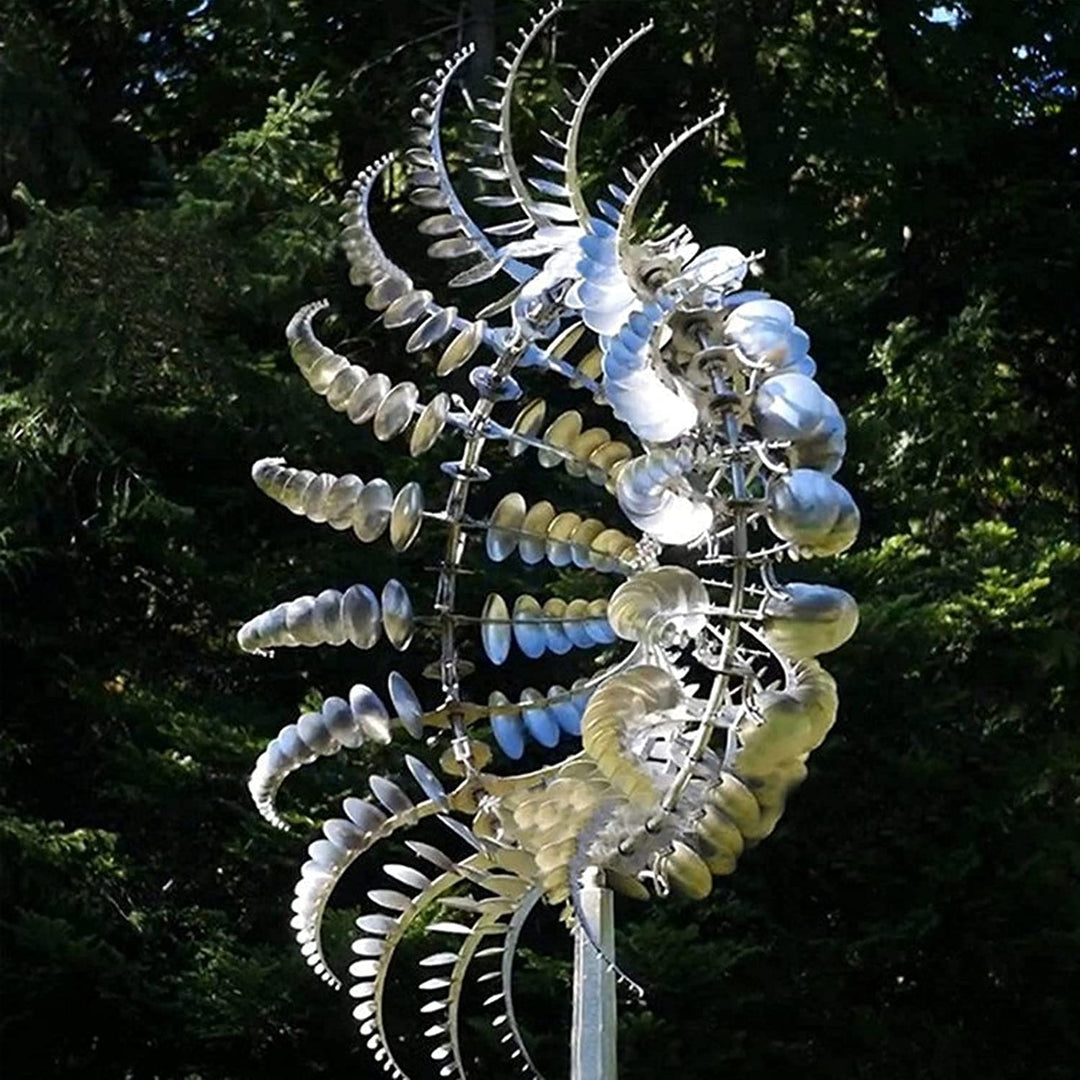 Unique and Enchanting Metal Windmill for Garden Decor-Orizon Depot