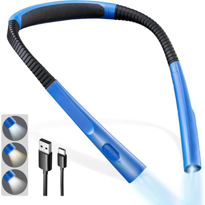 LED Neck Reading Lamp - Rechargeable Book Light with 6 Brightness Levels-Orizon Depot