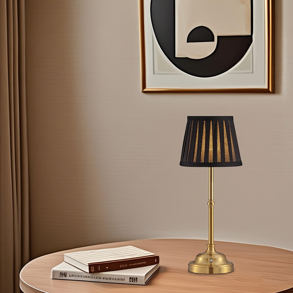 Rechargeable Cordless Brass LED Touch Dimmable Table Lamp-Orizon Depot