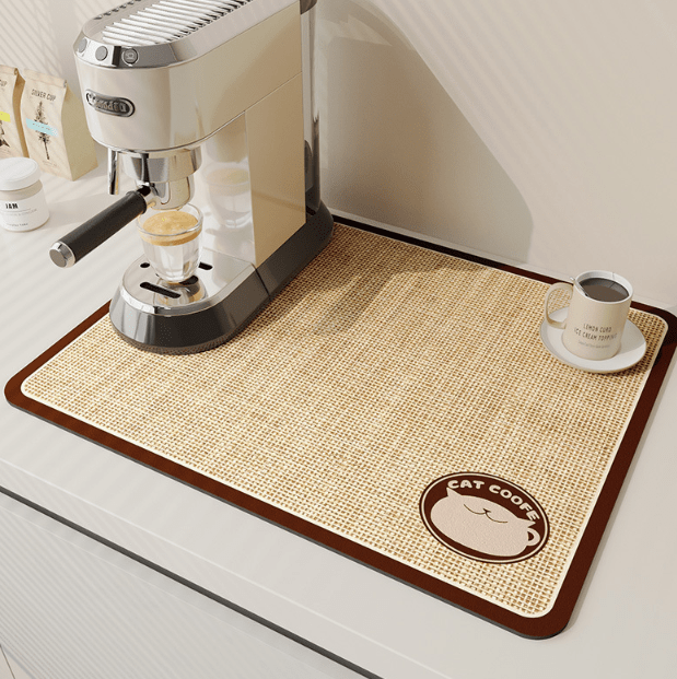 Quick-Drying Diatomite Kitchen Mat | Keeps Countertop Dry