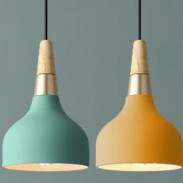 Modern Creative Macaron Disc Art Pendant Lamp-Orizon Depot