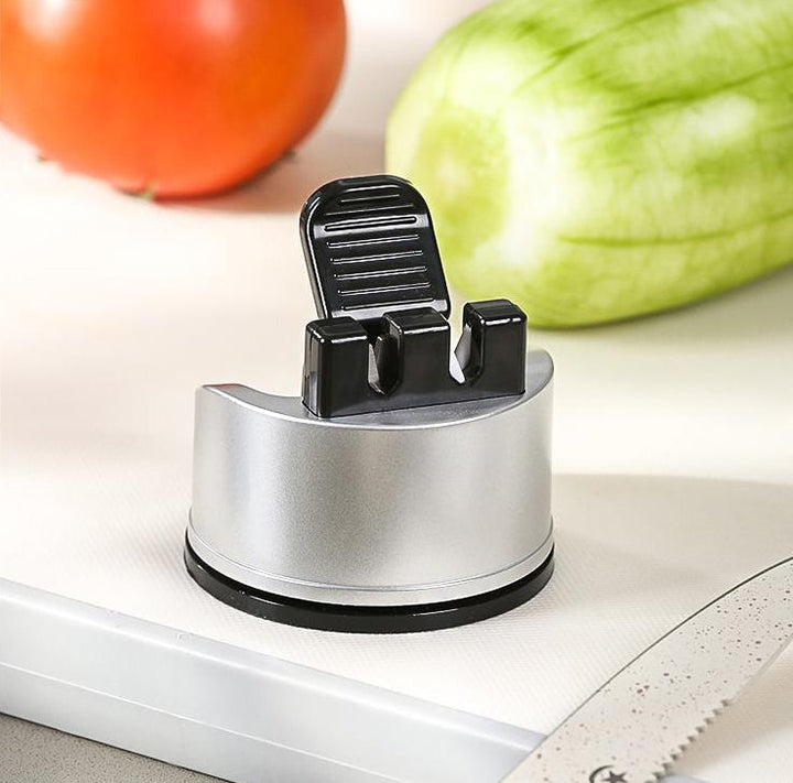 Two-Stage Knife Sharpener with Suction Base for Razor Edge