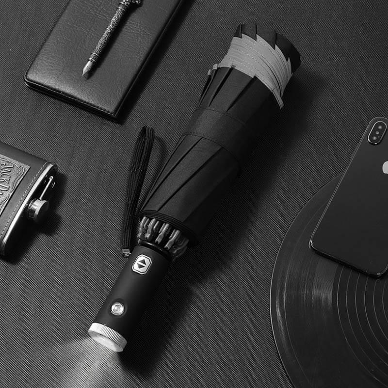 Automatic Foldable Umbrella with Reflective Edge-Orizon Depot