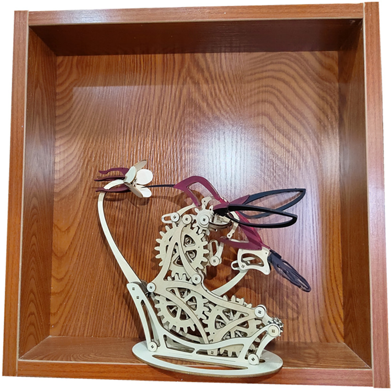 Wooden Kinetic Hummingbird Sculpture - Unique Home Decor Piece-Orizon Depot