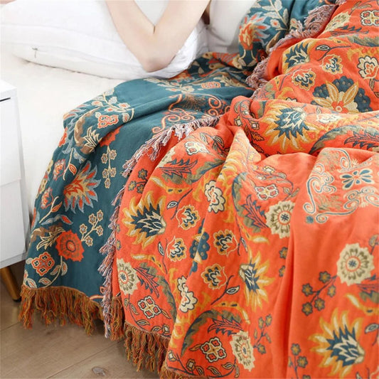 Reversible Blanket – Ideal for Couch and Bed Use - Outdoor Decor