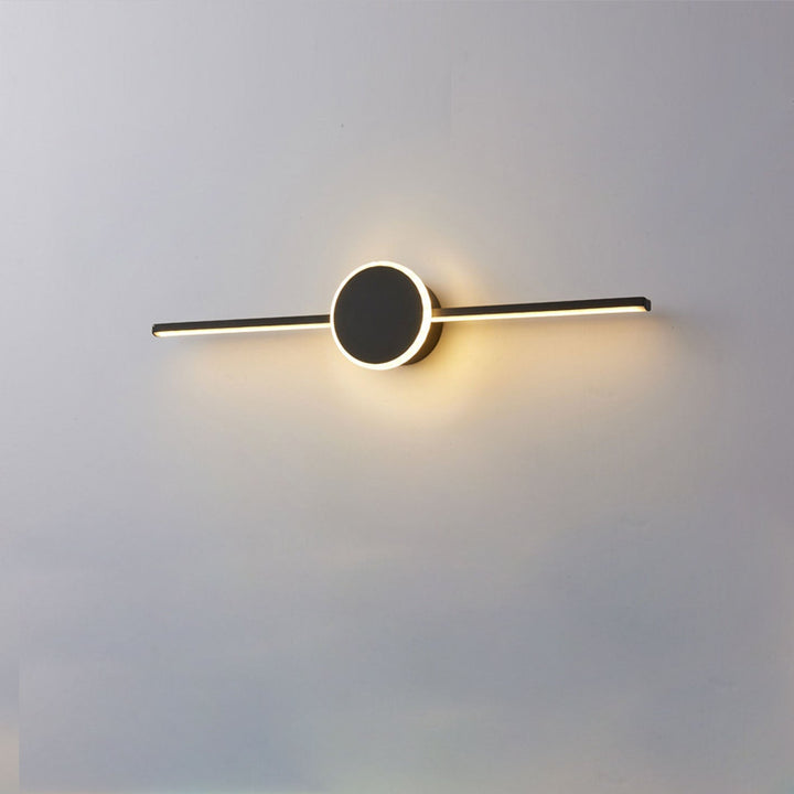 Nordic Minimalist Long Disc LED Vanity Light Wall Sconce Light-Orizon Depot