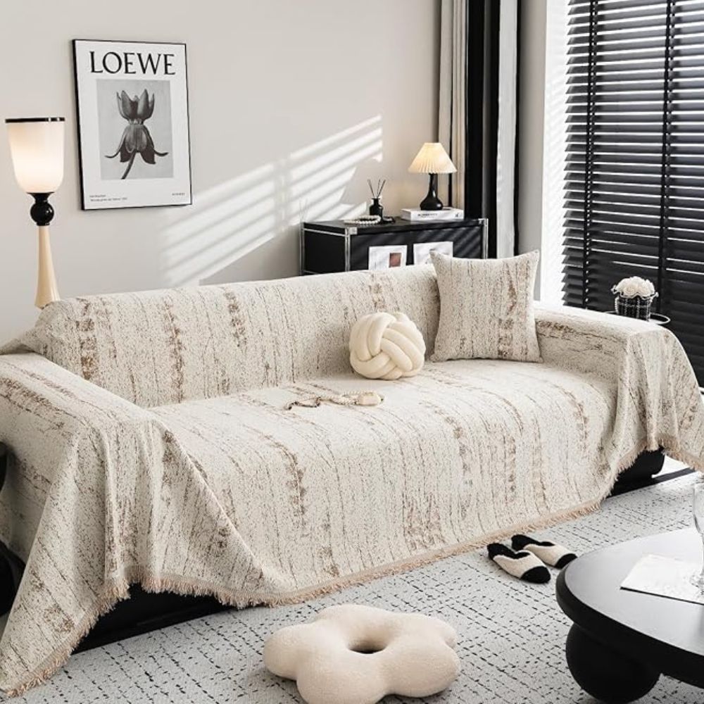 Almond Crest Sofa Cover - Stylish Protection for Your Furniture-Orizon Depot