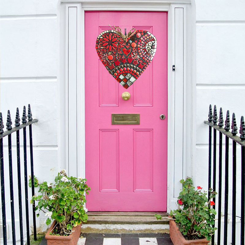 Large Garden Mosaic Heart Decoration for Outdoor Decor-Orizon Depot