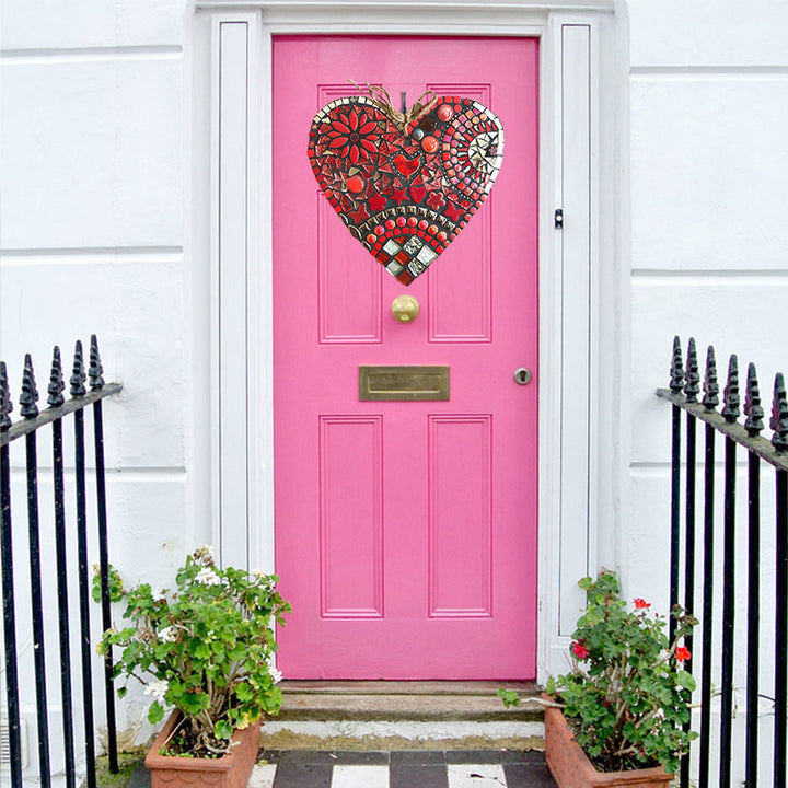 Large Garden Mosaic Heart Decoration for Outdoor Decor-Orizon Depot