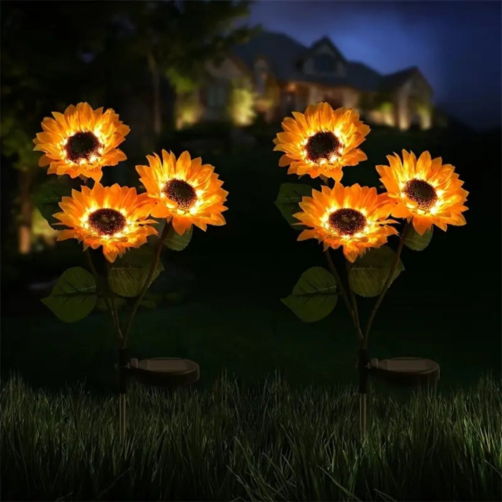 Solar LED Sunflower Garden Light for Outdoor Decor-Orizon Depot