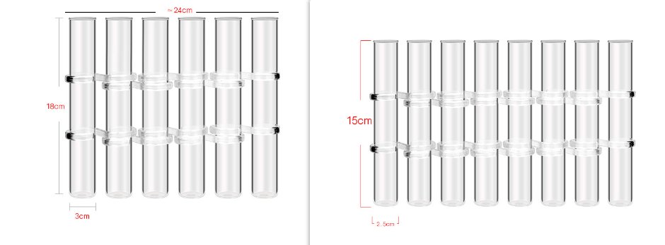Flexible Flower Vases with Hinges | Modern Glass Tube Design-Orizon Depot