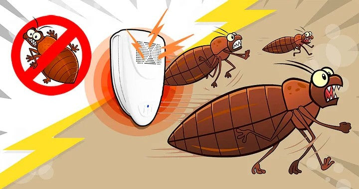Ultrasonic Bed Bug Repeller - Eliminate Bed Bugs in 48 Hours