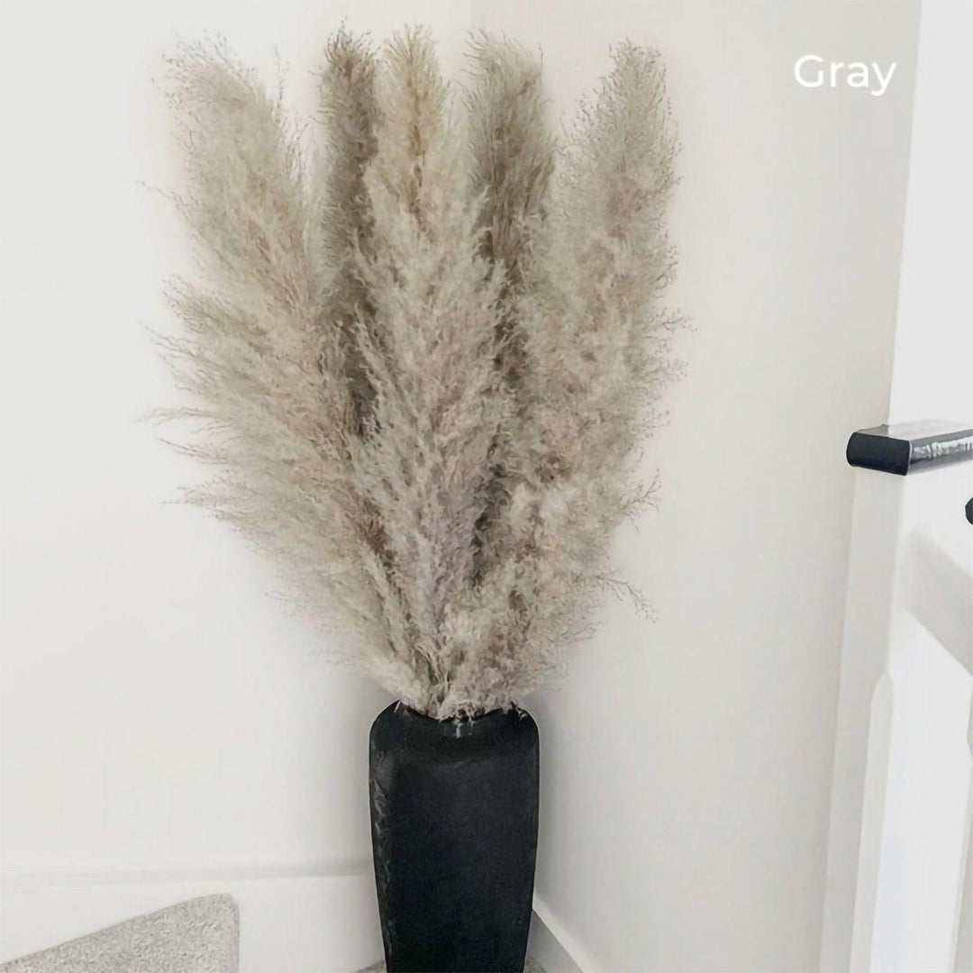 Natural Dried Pampas Grass Bouquet - 80 cm Fluffy Feathers for Boho Decor-Orizon Depot