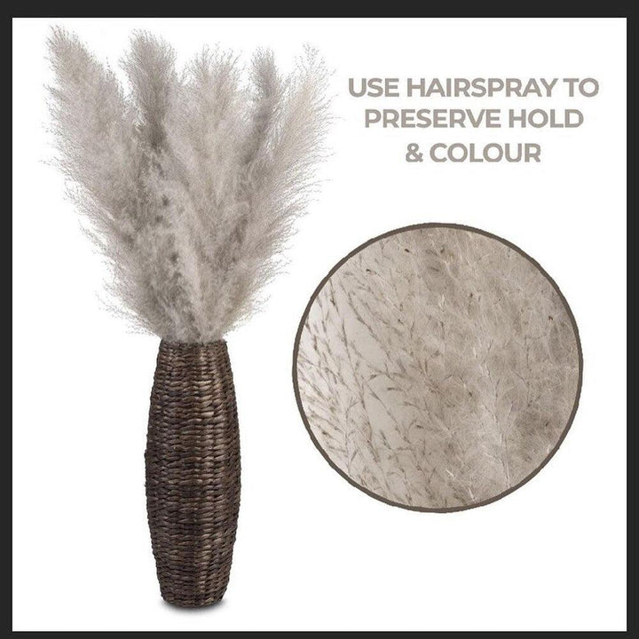 Natural Dried Pampas Grass Bouquet - 80 cm Fluffy Feathers for Boho Decor-Orizon Depot