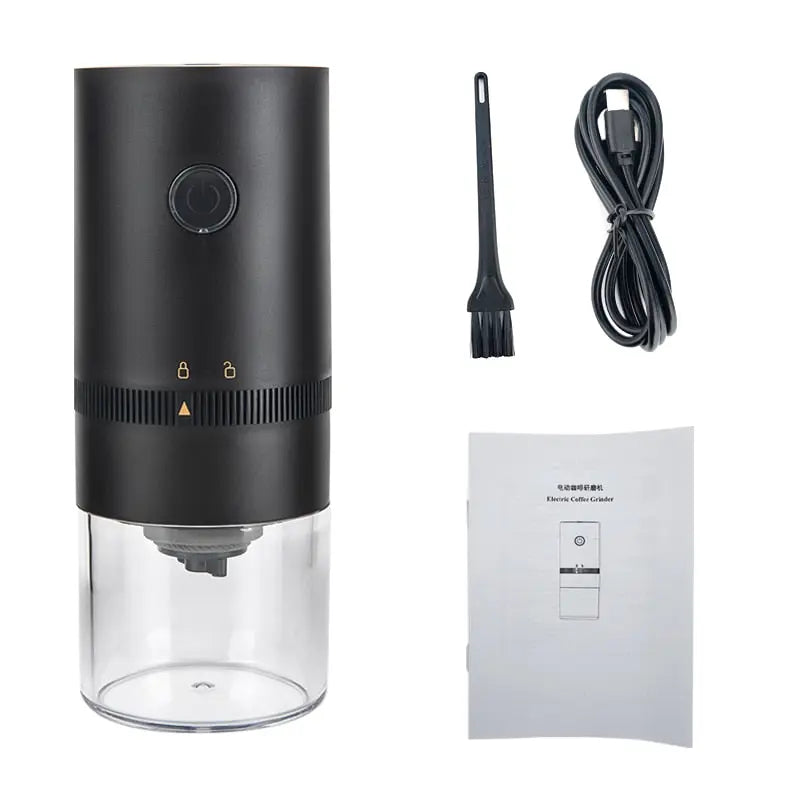 Electric Coffee Grinder | Adjustable Grind Settings | USB Rechargeable