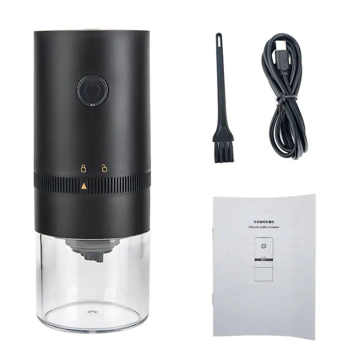 Electric Coffee Grinder | Adjustable Grind Settings | USB Rechargeable