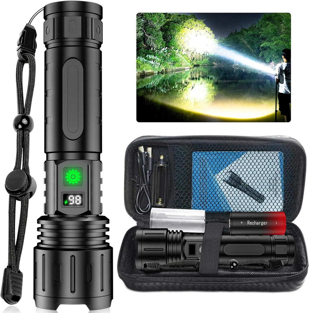 High-Intensity LED Flashlight for Outdoor and Emergency Use