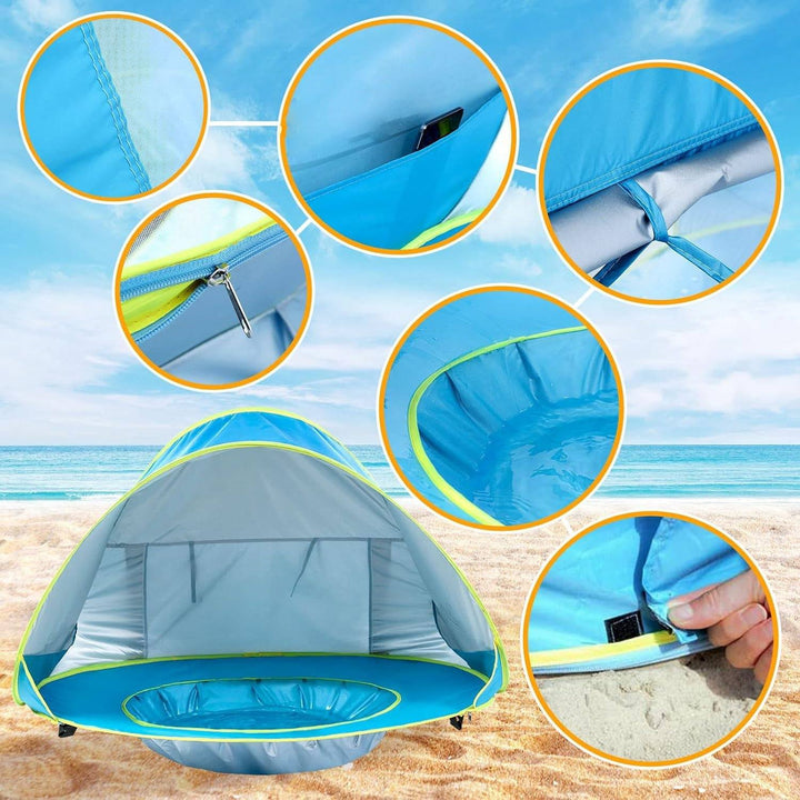 UV Protection Baby Beach Tent for Sun Safety and Shade