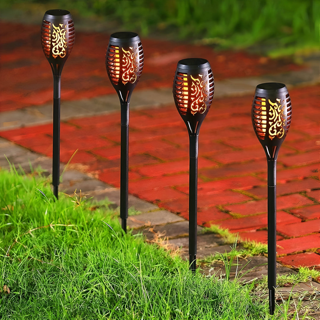 Outdoor Solar Flame Garden Light for Pathway and Patio Decor-Orizon Depot