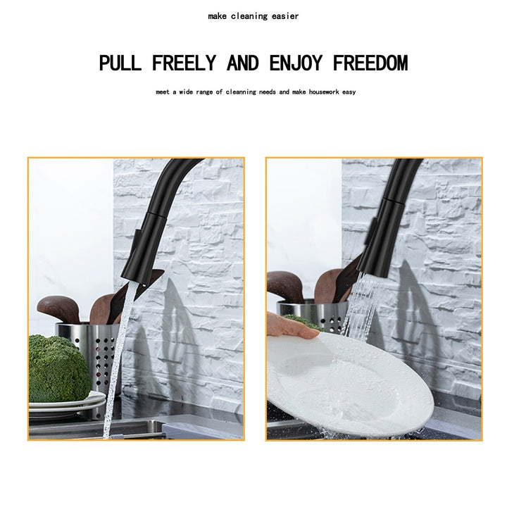 Kitchen Faucet with Pull-Out Sprayer and Touchless Sensor-Orizon Depot