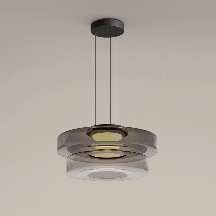 Modern Layered LED Glass Pendant Light for Stylish Home Decor