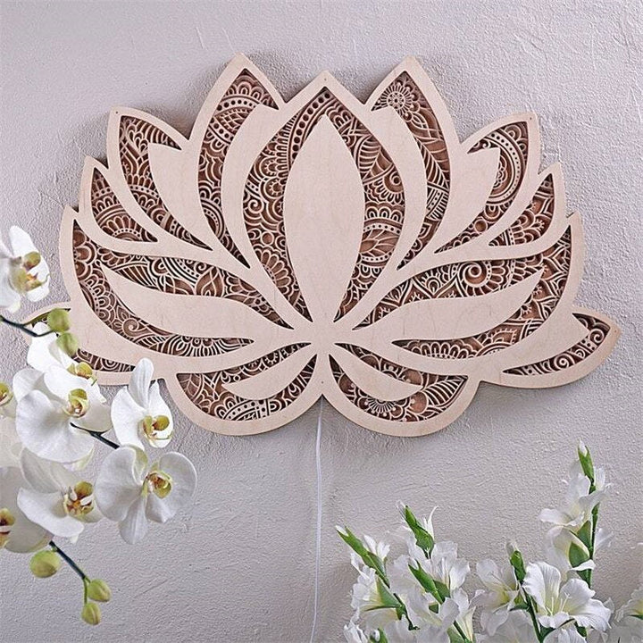 Spiritual Lotus Decorative Wall Lamp for Tranquil Ambiance-Orizon Depot