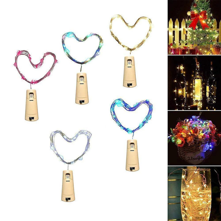 LED Wine Bottle Lamps Cork Night Light DIY Decoration - 5/10 PCS-Orizon Depot