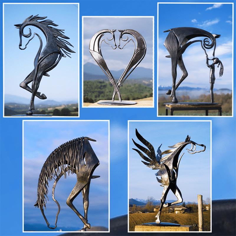 Elegant Horse Sculpture Decoration for Home or Office Display-Orizon Depot