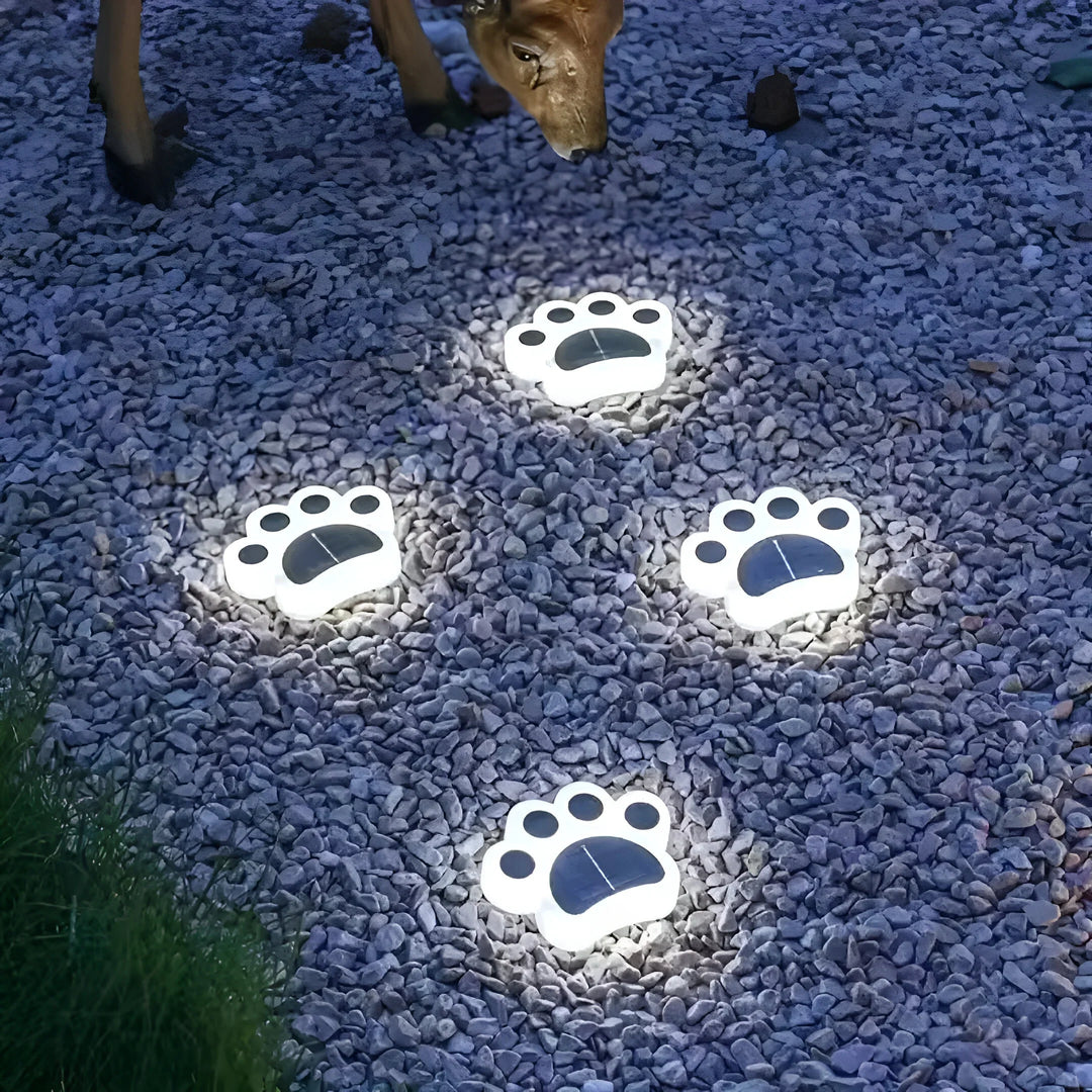 Solar Dog Paw Garden Lights for Outdoor Decor-Orizon Depot