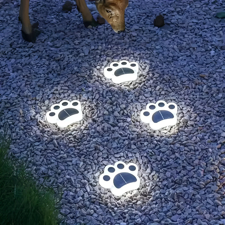 Solar Dog Paw Garden Lights for Outdoor Decor-Orizon Depot