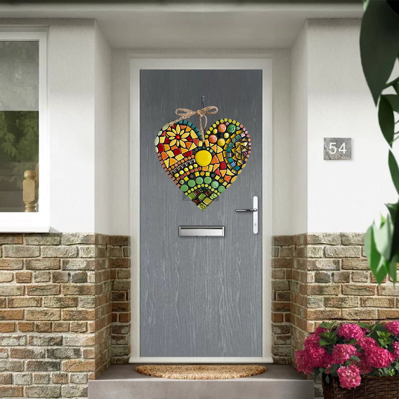 Large Garden Mosaic Heart Decoration for Outdoor Decor-Orizon Depot
