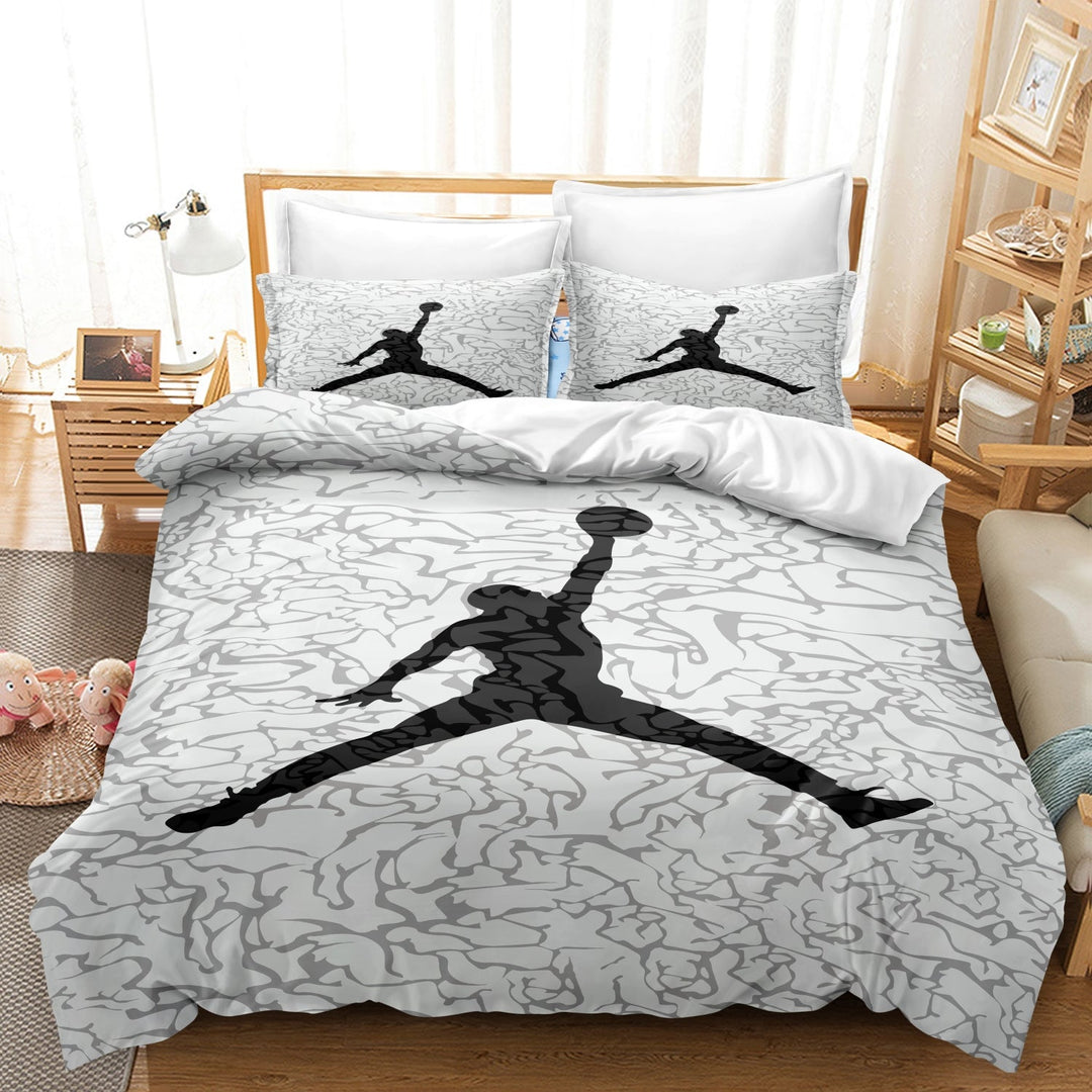 Soft Basketball Bed Linen Set - Cozy Bedding for Sports Lovers-Orizon Depot