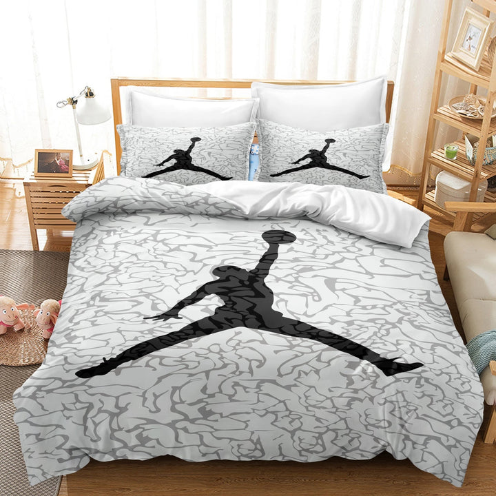 Soft Basketball Bed Linen Set - Cozy Bedding for Sports Lovers-Orizon Depot