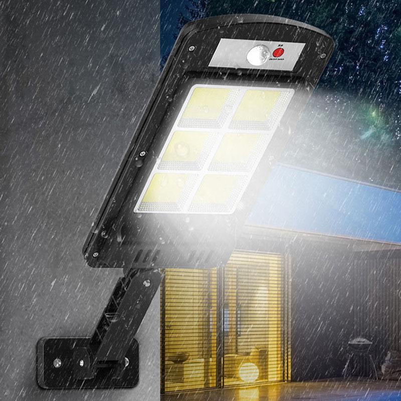 200W Outdoor Solar LED Lamp with Remote Control, Motion Sensor-Orizon Depot