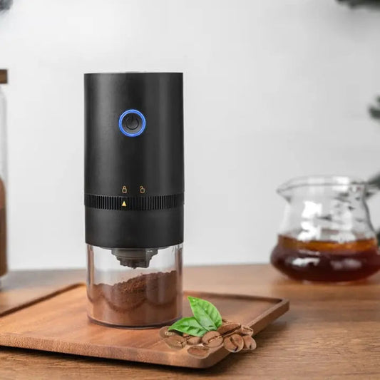 Electric Coffee Grinder | Adjustable Grind Settings | USB Rechargeable