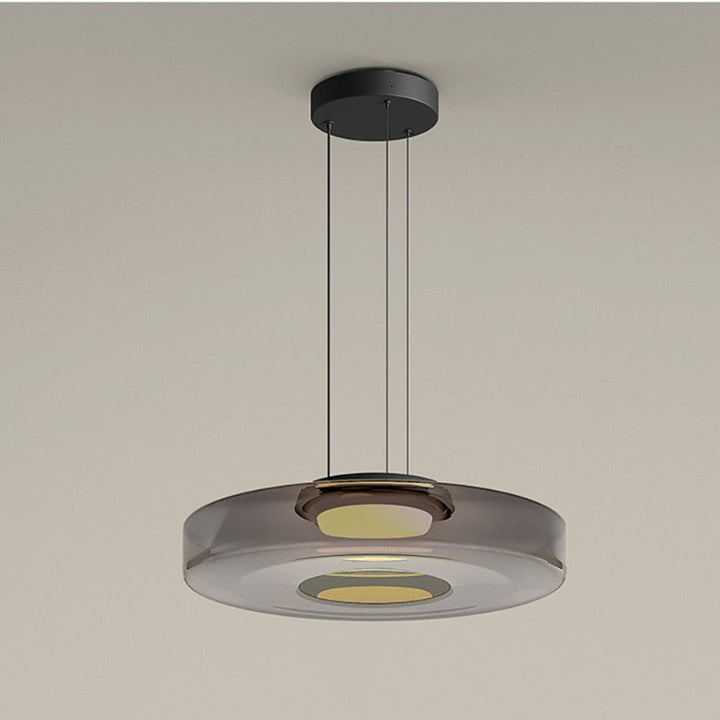 Modern Layered LED Glass Pendant Light for Stylish Home Decor
