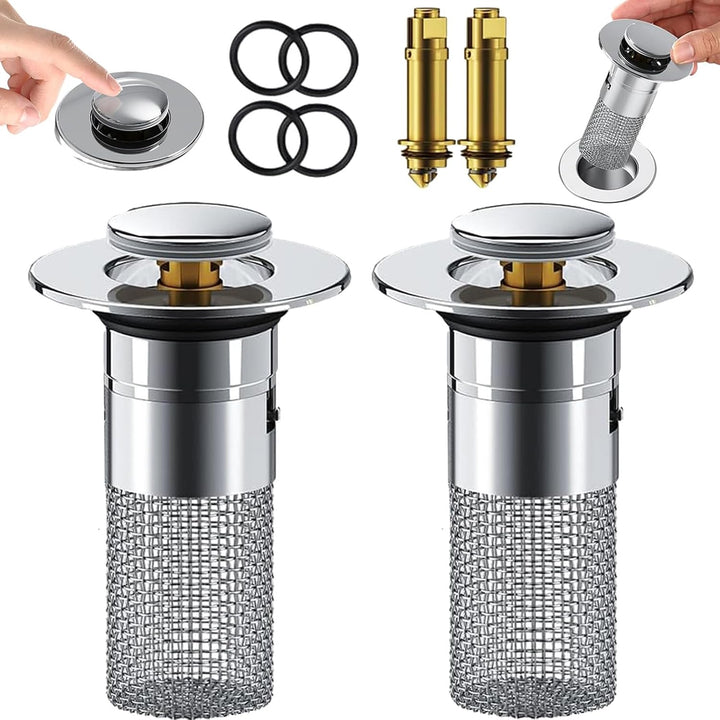 Stainless Steel Sink Drain Plug | Blockage-Resistant Filter