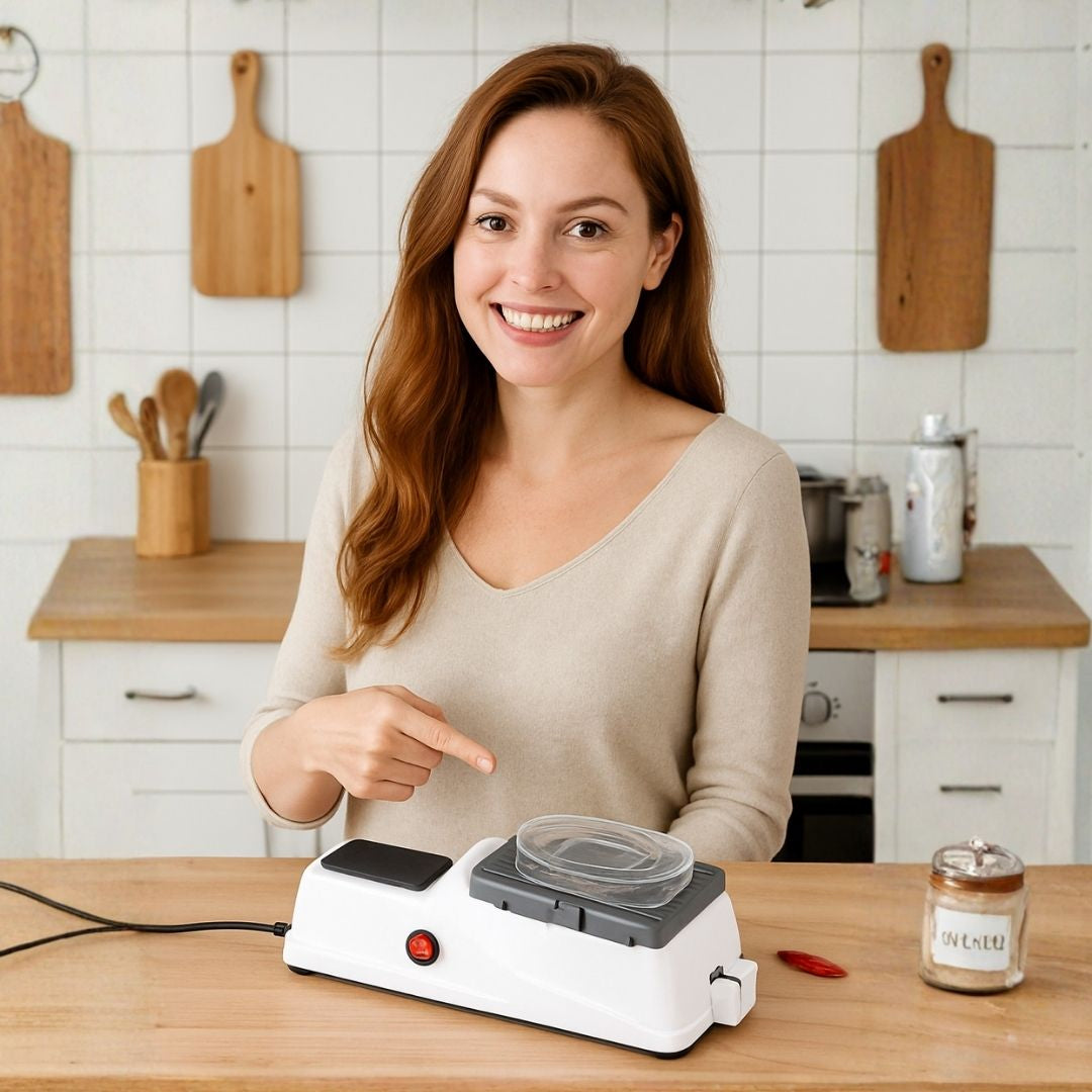Two-Stage Knife Sharpener with Stable Guide Slots for Better Cutting