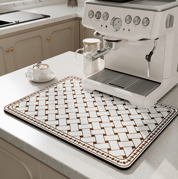 Quick-Drying Diatomite Kitchen Mat | Keeps Countertop Dry