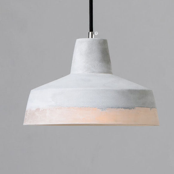 Industrial Minimalist Grey Concrete Hanging Lamp-Orizon Depot