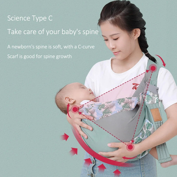 Baby Sling Carrier for Comfortable and Secure Babywearing-Orizon Depot