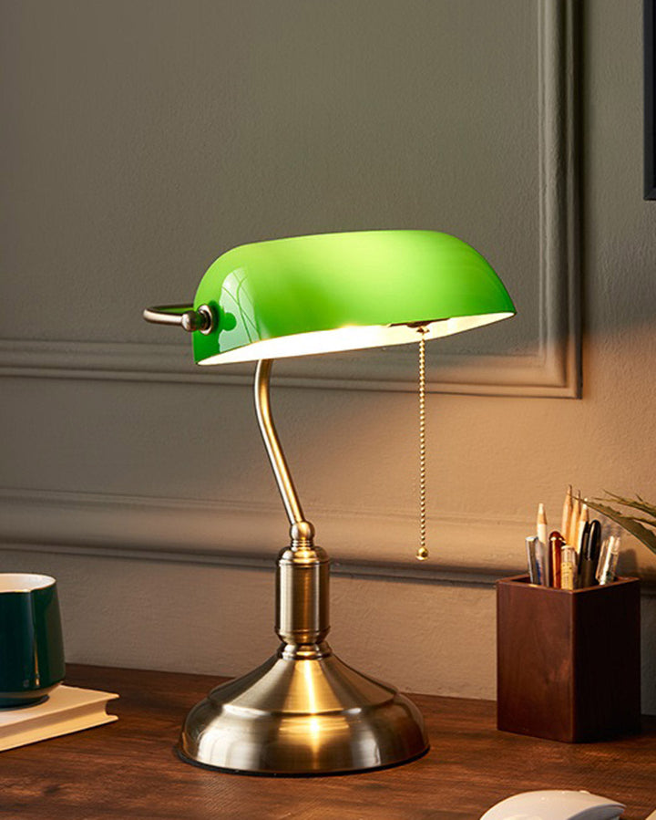 Classic Banker Desk Lamp - Elegant Lighting for Home or Office-Orizon Depot